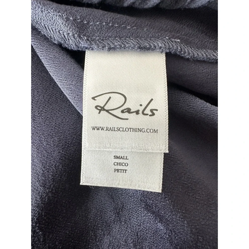 Rails Dtess Women's Small Gray Black Animal Print Jasmine Smocked Mini Safari - Picture 3 of 13